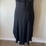 J.Crew  Women's 4 Black 100% Silk Crepe Sophia Sleeveless Midi Dress Photo 4