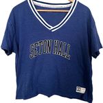 Under Armour Blue Seton Hall Loose Crop Top Photo 0