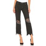 Free People Maggie Mid Rise Washed Black Distressed Jeans Size 27 NEW NWT Photo 4