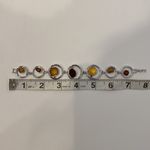 Lia Sophia Lía Sophia Women’s Bracelet Silver-Tone Circles Brown Yellow Gemstones Metallic Photo 5