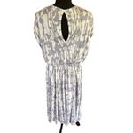 Rachel Pally Opal Splatter Print Midi Dress 1X NWT White Gray Abstract Photo 3