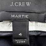 J.Crew  Martie Pants Bi-Stretch Pleated High Waist Trousers Crop Straight Black 4 Photo 2