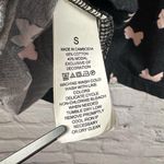 Kate Spade Women’s Sleeveless Top Black with Pink Bows Ruffle Bottom Keyhole S Photo 2