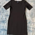 Gap  Black Boatneck Half Sleeve Dress Medium Photo 0