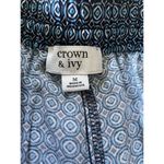 Crown & Ivy Crown Ivy Pants M PocketsPull On Colorful Paisley Lined Wide Leg Palazzo Boho Photo 2