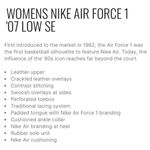 Nike AIR FORCE 1 ‘07 SE Women’s Sneakers Size 7 Photo 15