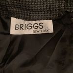 Briggs New York  stylish black and grey houndstooth fully lined skirt EUC Photo 11