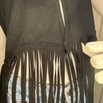 Idyllwind  Black Sleeveless Fringe Top Western Style Size Medium Photo 2