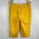 Isaac Mizrahi Capri 19' Pants Elastic Waist Pull On Yellow Size 14T Summer Chic Photo 2
