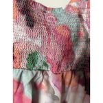 Torrid Plus Size 2 Watercolor Twill Fit & Flare Tank Top Sweetheart Neck Button Photo 9