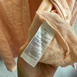 Banana Republic Linen Blend Button-Down Shirt Women’s Size XL Light Orange Photo 5