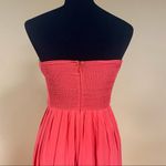 Parker  Bayou Dragon Fruit Coral Strapless Silk Gown Maxi Dress Size S NWT Photo 9