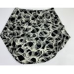 EXPRESS Black White Swirl Print A-Line Skirt Size S 100% Polyester Photo 5