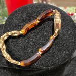 Tommy Hilfiger  Gold and tortoise  resin Brown Women's Watch with mother of pearl Photo 2