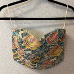 Altar'd State Women Size XS Bohemian Tapestry Floral Corset Top grandmacore Photo 0