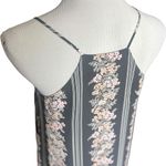 Ann Taylor Womens Loft Floral Print V Neck Pinstriped Tank Top - Sz XS Photo 2