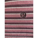 Lululemon  Striped V-Neck T-Shirt Top Pink Purple Women's‎ Athletic Casual Photo 3