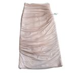 Herve Leger Size S Layered Ruched Mesh Bandage Pencil Skirt Blush Pink Feminine Photo 2