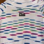 FILA White Multicolor Half-Zip Pullover Photo 4