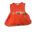 Wildfox Couture "St Thomas" Tank Top, Life Guard color, Size XS Orange Photo 3