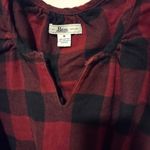 Bass Red and Black Checkered Quarter Length Sleeve Dress Sise Medium Photo 1
