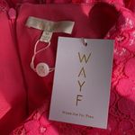 WAYF  magenta pink lace cutout mini dress medium Photo 5
