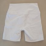 Alo Yoga  White 7" High-Waist Biker Shorts Size S Photo 3