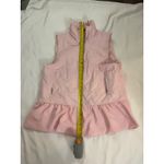 For Cynthia Anthropologie Cynthia West Pink Puffer Vest Ruffle Bottom L Pastel Angelcore Photo 8