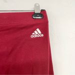 Adidas Red Logo Print High Rise Leggings Womens S Full Length Yoga Pants Fitness Photo 3