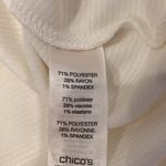 Chico's Zenergy by Chico’s Ribbed Long Sleeve Cold Shoulder Mock Neck Half Zip EUC Sz 16 Photo 5