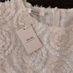 Womans Mocha Elegant Casual Skirt Cream White Dress Size Small Photo 3