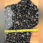 AFRM Black Ditsy Daisy Floral Plunge V Neck High Low Maxi Midi Dress — L Multiple Size L Photo 7