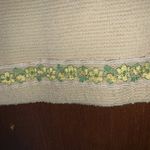 Vtg 1960s wool skirt suit cream Green Size 4 Photo 9