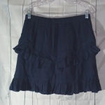 Time & Tru navy blue 100% Cotton skirt NWT Size M Photo 0