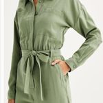 Nine West Green Utility Jumpsuit Photo 2