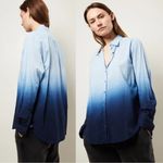 Xirena • Beau Ombré Shirt in Dawn Bleu cotton poplin dip dye button down Photo 1