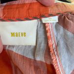 Maeve Anthropologie Orange And White Gingham Flare Sleeve Blouse Size XS Photo 8