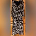 Madewell  Wrap-Front V-Neck‎ Maxi Dress in French Floral True Black Size 2 Photo 8