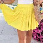 Whitney Rife X The Drop Yellow Tiered Skirt Size M Photo 6