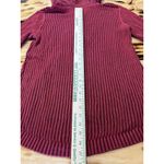 Eddie Bauer Sweater Women's Size Small Red Hooded 1/4 Zip Soft Ribbed Knit City Photo 6