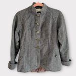 Karl Lagerfeld Karl Legerfeld Rare Vintage 90s Gray Tweed Military Steampunk Style Jacket Photo 1