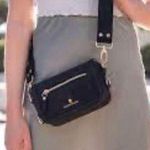 MONTAGE | Black Small Crossbody Travel Eco Convertible Tote Gold Hardware Zipper Black Photo 1