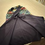 Talbots 100% Silk Wrap Style Maxi Skirt Sz 4 Tropical Floral Hawaiian Lined Photo 7