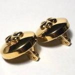 Monet Vintage  Gold Tone Plumeria Star earrings Photo 3