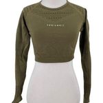 Jubilee // Apparel Long Sleeve Crop Compression Top Size Medium Photo 0