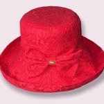 C.C. Adjustable Floral Lace With Ribbon Cotton Beach Summer Sun Hat Cap Photo 0