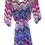 Three Hearts Pink and Purple Bishop Sleeve Whimsy Sundress M NWT Photo 0