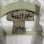 Peck & Peck  Weekend White Full Zip Jacket Sz S Photo 4