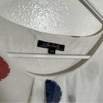 Charlie B Sleeveless Blouse White Multi Geometric Floral M Size M Photo 8