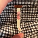 Free People Linen Blend Gingham Crop Pants Size: Small Color: Black/White Photo 5